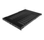 StarTech.com Étagère Réglable et Ventilée pour Montage en Rack de Serveur 1U - 150kg - Profondeur de Montage Réglable de 49,5 à 97,4cm Plateau Universel pour Rack d'Équipement AV/Réseau 19" - Profondeur 69,8cm