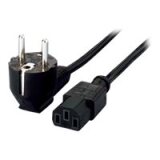 Uniformatic câble électrique coupleur C13 - Noir