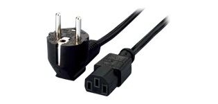 Uniformatic 46007 câble électrique Noir 15 m Coupleur C13