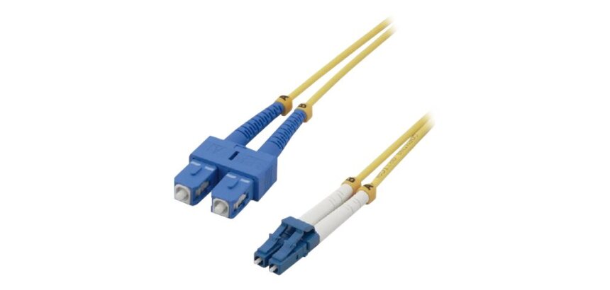 MCL 3m SC/LC OS2 câble InfiniBand et à fibres optiques LC/SC Jaune