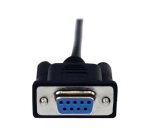 StarTech.com Câble Null Modem Croisé Série RS232 DB9 1 m - Noir