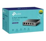 TP-Link TL-SF1005LP commutateur réseau Non-géré Fast Ethernet (10/100) Connexion Ethernet, supportant l'alimentation via ce port (PoE) Noir