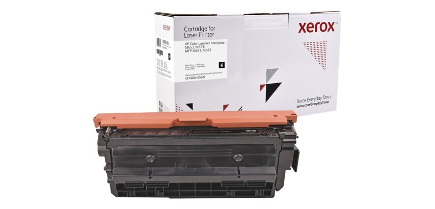 Toner remanufacturé Noir EverydayTM de Xerox compatible avec HP 655A (CF450A), Capacité standard