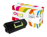 Toner remanufacturé OWA - haute capacité - Noir - pour LEXMARK 52D2X00, 52D2X0E