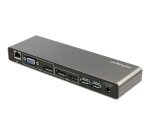 StarTech.com Dock Thunderbolt 3 pour PC portable - Station d'Accueil TB3 à Double Écran Dual 4k 60Hz - Displayport, HDMI & 1080p VGA - 85W Power Delivery - 2x USB-A - GbE - Windows & Mac