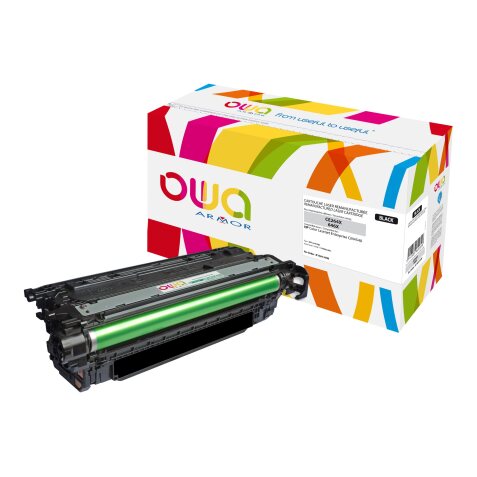 Toner remanufacturé OWA - haute capacité - Noir - pour HP CE264X