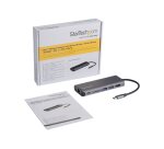 StarTech.com Adaptateur Multiport USB C, Station d'Accueil USB-C Portable vers HDMI 4K, Hub USB 3.0 2 pts, SD/SDHC, GbE, 60W PD Pass-Through - USB Type-C/Thunderbolt 3 - REMPLACÉ PAR DKT30CHSDPD1