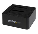 StarTech.com Station d'accueil USB 3.0 / eSATA pour 2 disques durs SATA III de 2,5 / 3,5 - Dock HDD / SSD avec UASP