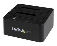 StarTech.com Station d'accueil USB 3.0 / eSATA pour 2 disques durs SATA III de 2,5 / 3,5 - Dock HDD / SSD avec UASP