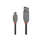 Lindy 36724 câble USB USB 2.0 3 m USB A Mini-USB B Noir