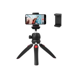 DLH MINI TREPIED PRO POUR SMARTPHONE, APPAREIL PHOTO, CAMERA ET PETIT VIDEOPROJECTEUR