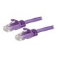 StarTech.com Cordon de raccordement UTP CAT6 (1,5 m) sans crochet - Câble patch RJ45 - Violet