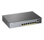 Zyxel GS1350-12HP-EU0101F commutateur réseau Géré L2 Gigabit Ethernet (10/100/1000) Connexion Ethernet, supportant l'alimentation via ce port (PoE) Gris