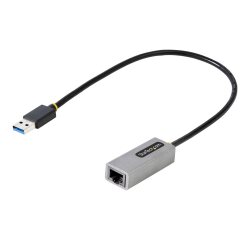 StarTech.com Adaptateur Réseau USB 3.0 à Gigabit Ethernet - 10/100/1000 Mbps, USB à RJ45, Adaptateur USB 3.0 à LAN, Adaptateur USB 3.0 Ethernet (GbE), Câble de Raccordement de 30cm, Installation Sans Pilote