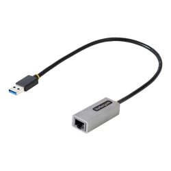 StarTech.com Adaptateur Réseau USB 3.0 à Gigabit Ethernet - 10/100/1000 Mbps, USB à RJ45, Adaptateur USB 3.0 à LAN, Adaptateur USB 3.0 Ethernet (GbE), Câble de Raccordement de 30cm, Installation Sans Pilote