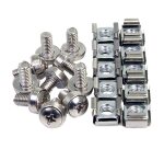 StarTech.com Paquet de 50 Vis et Ecrous Cages M6 pour Rack ou Armoire Serveur