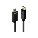 Lindy 36922 câble vidéo et adaptateur 2 m DisplayPort HDMI Type A (Standard) Noir