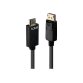 Lindy 36922 câble vidéo et adaptateur 2 m DisplayPort HDMI Type A (Standard) Noir