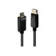 Lindy 36922 câble vidéo et adaptateur 2 m DisplayPort HDMI Type A (Standard) Noir