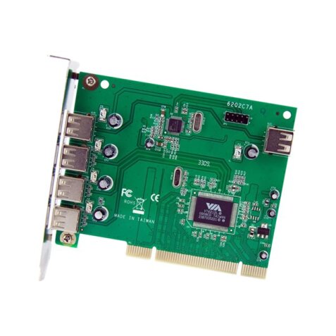 StarTech.com Carte Adaptateur PCI vers 7 Ports USB 2.0 - Interne Externe