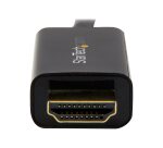 StarTech.com 6.5 ft / 2m DisplayPort to HDMI converter cable - 4K (DP2HDMM2MB) - adapter cable - DisplayPort / HDMI - 2 m