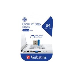 Verbatim Store 'n' Stay NANO - clé USB - 64 Go