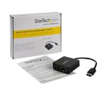 StarTech.com Convertisseur USB 3.0 vers Fibre Optique - Adaptateur compacte USB vers Open SFP - USB vers Adaptateur Réseau Gigabit - Adaptateur USB 3.0 Fibre Optique Multi Mode (MMF)/Single Mode (SMF)