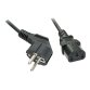 Lindy 30336 câble électrique Noir 3 m CEE7/7 Coupleur C13