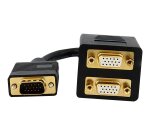 StarTech.com Câble répartiteur vidéo VGA de 30cm - 1x VGA (Mâle) vers 2x VGA (Femelle) - Noir