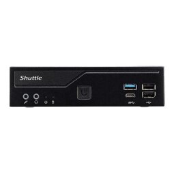 Shuttle Slim PC DH610S, S1700, 1x HDMI, 1x DP, 1x 2.5", 2x M.2, 1x LAN (Intel 1G), fonctionnement permanent 24/7, attaches VESA