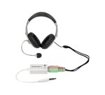 StarTech.com Adaptateur pour casque avec prises pour écouteur et microphone séparées - Mini-Jack 3,5mm 1x (M) 2x (F) - Blanc