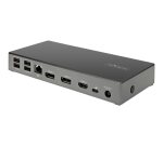 StarTech.com Dock USB C - Docking Station USB Type-C Triple Écran 4K - Alimentation 100W - DP 1.4 Alt Mode & DSC, 2x DisplayPort 1.4/HDMI 2.0 - 6xUSB (2x 10Gbps), SD - Windows/Chrome
