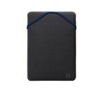 HP Housse de protection réversible pour PC portable 14 noire/bleue