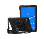 DLH Coque renforcee avec bandouliere, poignee rotative et pied support pour Lenovo Tab M10 FHD Plus gen2 10.3" (ZA5V, ZA5T, ZA5W, TB-X606, TB-X606F..)