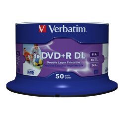 Verbatim - DVD+R DL x 50 - 8.5 Go - support de stockage