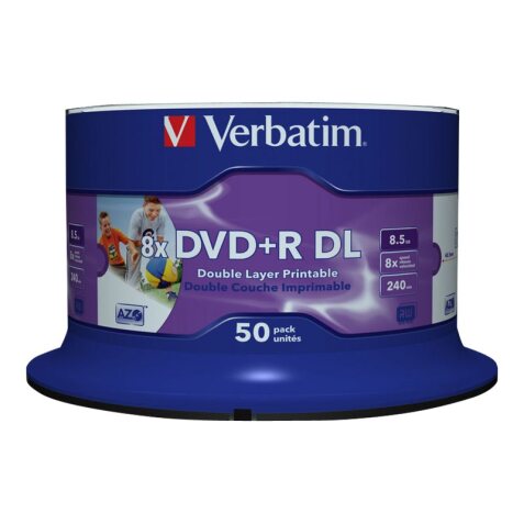 Verbatim - DVD+R DL x 50 - 8.5 GB - storage media