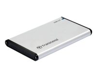 Transcend StoreJet 25S3 Boîtier disque dur/SSD Argent 2.5" Alimenté par port USB