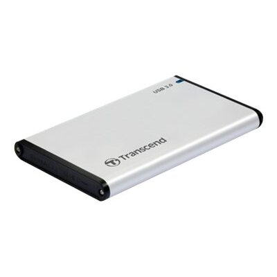 Transcend StoreJet 25S3 Boîtier disque dur/SSD Argent 2.5" Alimenté par port USB