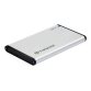 Transcend StoreJet 25S3 Boîtier disque dur/SSD Argent 2.5" Alimenté par port USB