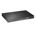 Zyxel GS2220-28HP-EU0101F commutateur réseau Géré L2 Gigabit Ethernet (10/100/1000) Connexion Ethernet, supportant l'alimentation via ce port (PoE) Noir