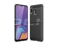DLH COQUE SILICONE NOIRE POUR SAMSUNG GALAXY A20e (SM-A202)