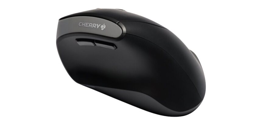 CHERRY MW 4500 Souris ergonomique sans fil, pour droitiers, inclinée à 45°, noir, USB