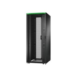 APC Baie EasyRack 800mm/42U/1000mm avec toit, panneau latéral, roulettes, noir