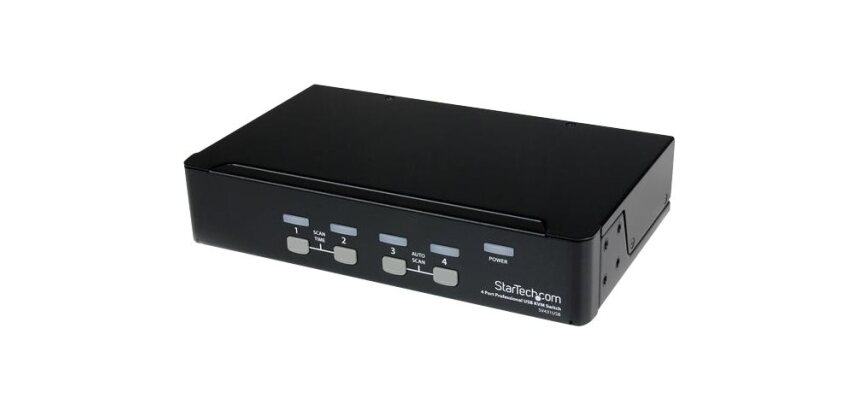 StarTech.com Commutateur KVM 4 Ports VGA USB, Montage en Rack - Switch KVM - 1920x1440