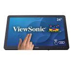 Viewsonic TD2430 écran plat de PC 59,9 cm (23.6") 1920 x 1080 pixels Full HD LCD Écran tactile Multi-utilisateur Noir