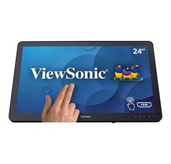 Viewsonic TD2430 écran plat de PC 59,9 cm (23.6") 1920 x 1080 pixels Full HD LCD Écran tactile Multi-utilisateur Noir
