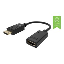 Vision TC-DPHDMI/BL câble vidéo et adaptateur HDMI Type A (Standard) DisplayPort Noir