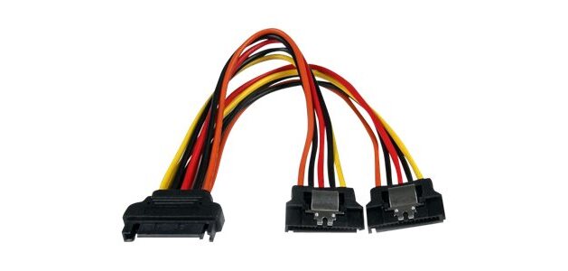 StarTech.com Câble répartiteur en Y d'alimentation SATA vers 2 SATA avec verrouillage