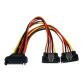 StarTech.com Câble répartiteur en Y d'alimentation SATA vers 2 SATA avec verrouillage