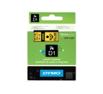 Cinta de poliéster Dymo D1 negro sobre amarillo de 19 mm S0720880